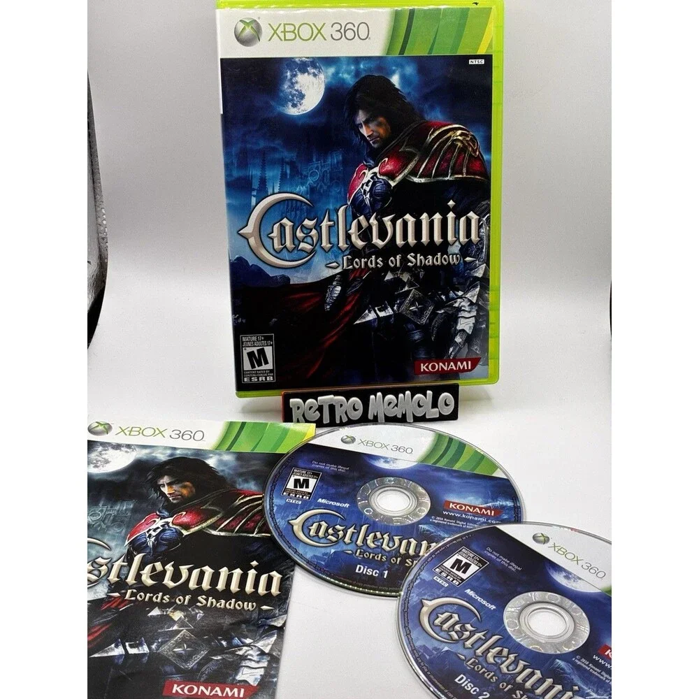 Castlevania Lords of Shadow Xbox 360 Complete w/ Manual CIB Tested